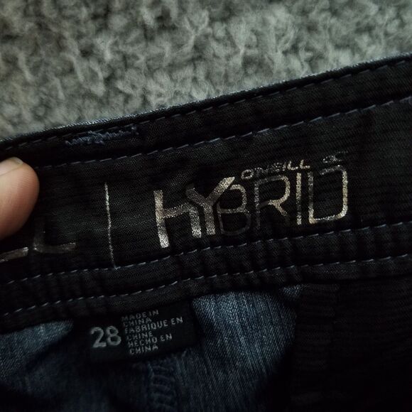 O'Neill Men's 28 Hybrid Blue-Gray Bermuda Shorts 28" 9.25" 11" - Picture 7 of 11